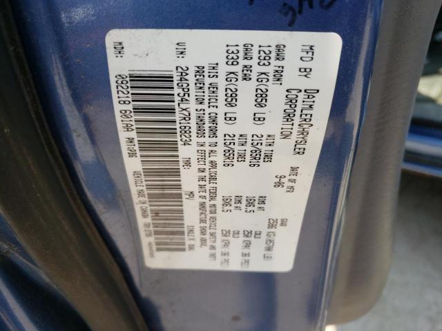 2A4GP54LX7R168234 - 2007 CHRYSLER TOWN & COU TOURING ლურჯი ფოტო 14