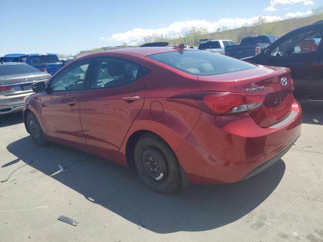 5NPDH4AE2EH545042 - 2014 HYUNDAI ELANTRA SE RED photo 2