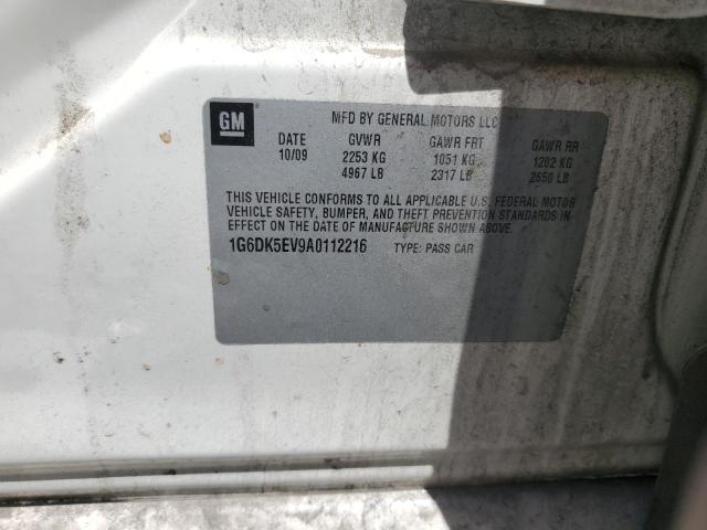 1G6DK5EV9A0112216 - 2010 CADILLAC CTS PERFORMANCE COLLECTION CREAM photo 12