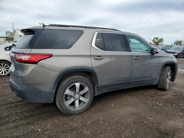 1GNERHKW7KJ183493 - 2019 CHEVROLET TRAVERSE LT GRAY photo 3