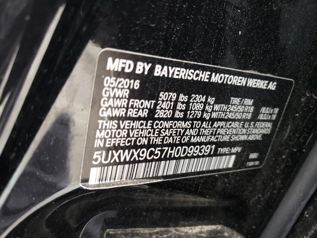 5UXWX9C57H0D99391 - 2017 BMW X3 XDRIVE28I BLACK photo 14