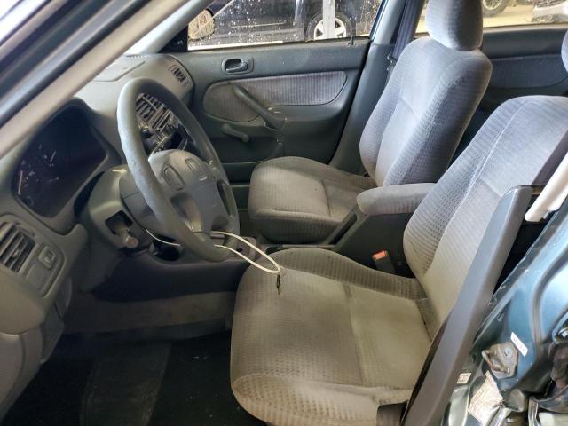 2HGEJ6613YH548539 - 2000 HONDA CIVIC BASE GREEN photo 7