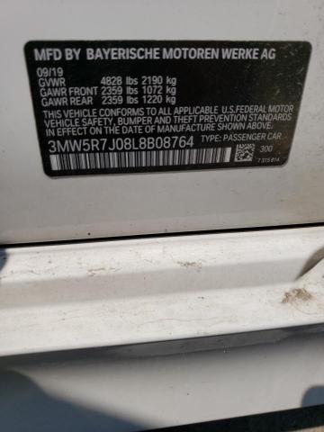 3MW5R7J08L8B08764 - 2020 BMW 330XI Ağ foto 12