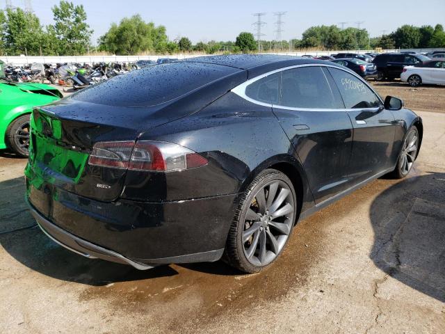 5YJSA1E26FF105836 - 2015 TESLA MODEL S Чорний фото 3