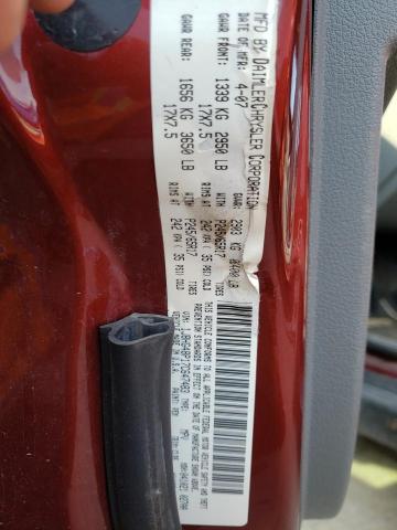 1J8HG48P17C647483 - 2007 JEEP COMMANDER 栗色 照片 14