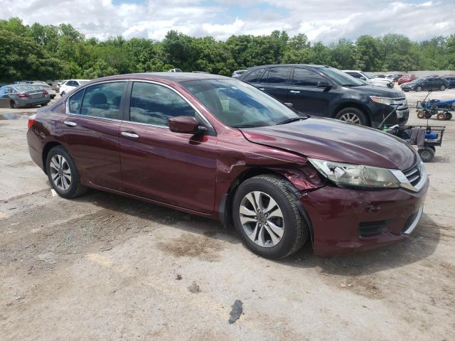 1HGCR2F34EA194454 - 2014 HONDA ACCORD LX RED photo 4