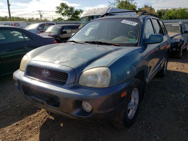 KM8SC13D12U208531 - 2008 HYUNDAI SANTA FE GLS BLUE photo 2