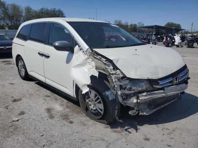 5FNRL5H26EB107306 - 2014 HONDA ODYSSEY LX WHITE photo 4