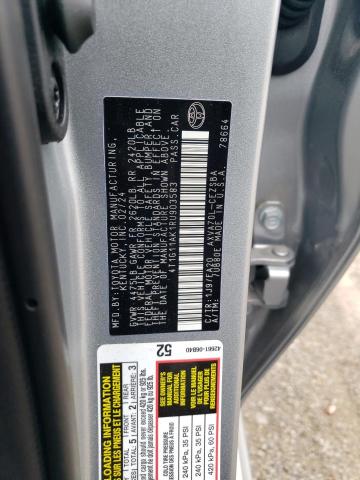 4T1G11AK1RU903583 - 2024 TOYOTA CAMRY SE NIGHT SHADE SILVER photo 12