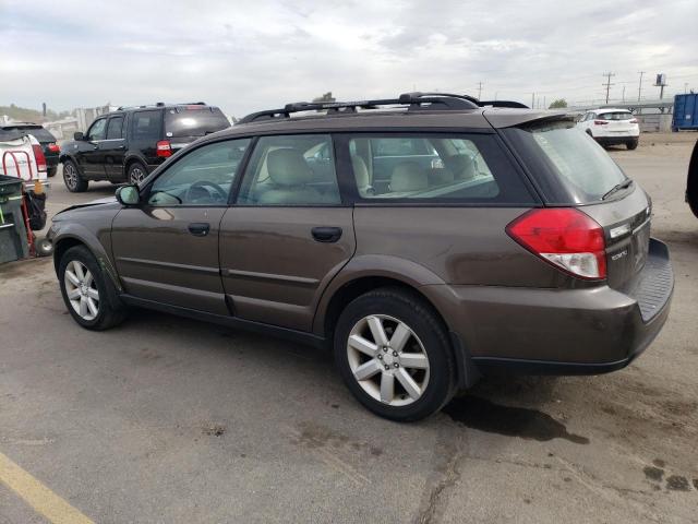 4S4BP61C197311405 - 2009 SUBARU OUTBACK 2.5I BROWN photo 2