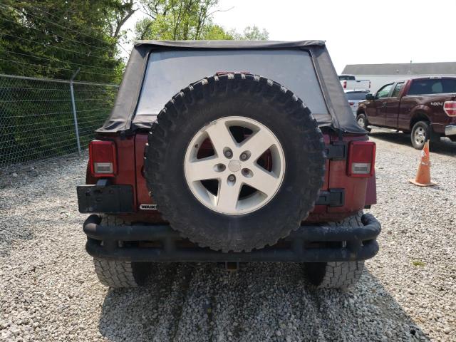 1J4GA59137L208834 - 2007 JEEP WRANGLER SAHARA RED photo 6