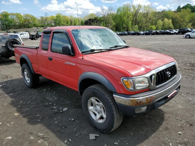 5TEWN72N91Z734246 - 2001 TOYOTA TACOMA XTRACAB RED photo 4