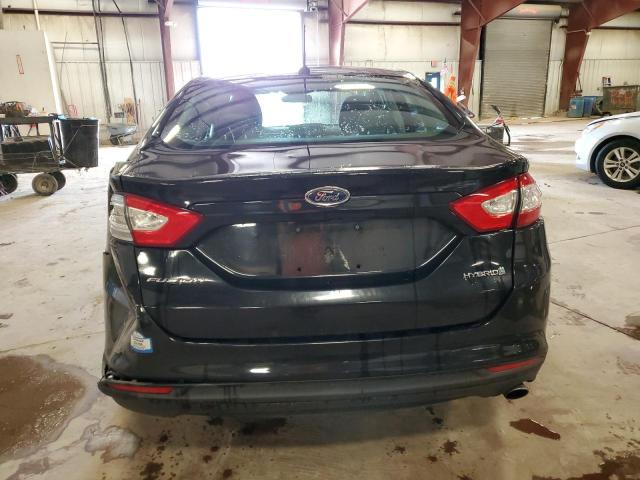 3FA6P0UU2ER160896 - 2014 FORD FUSION S HYBRID BLACK photo 6