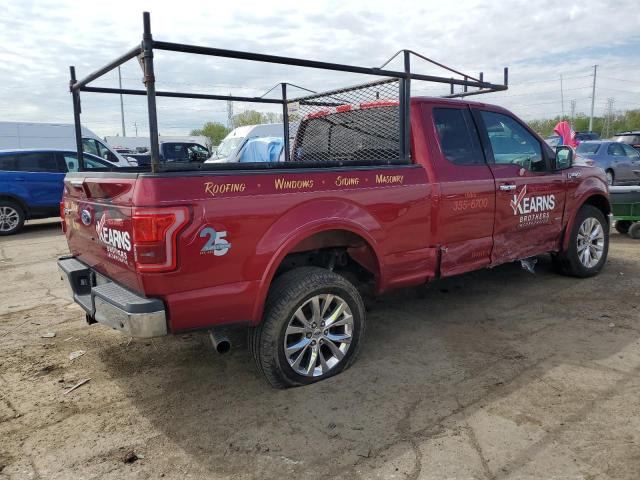 1FTFX1EG0GFA62247 - 2016 FORD F150 SUPER CAB MAROON photo 3