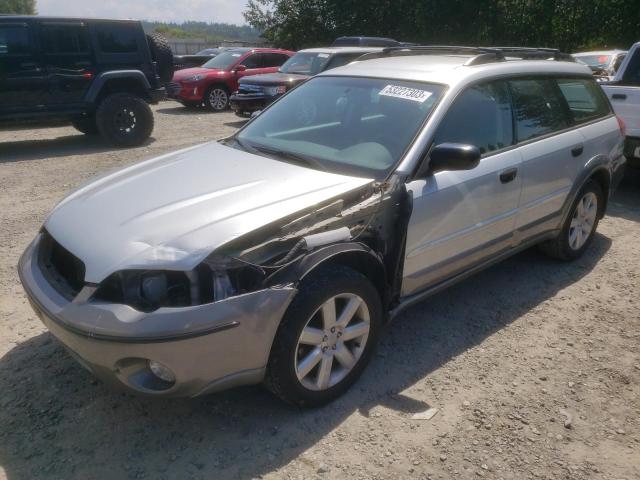 4S4BP61C767312523 - 2006 SUBARU LEGACY OUTBACK 2.5I SILVER photo 1