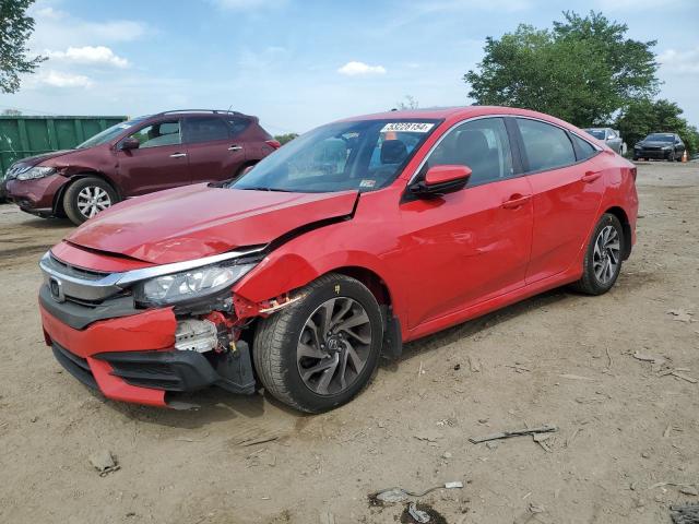 2HGFC2F76HH500982 - 2017 HONDA CIVIC EX RED photo 1