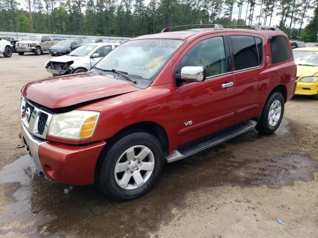 5N1AA08B45N737912 - 2005 NISSAN ARMADA SE BURGUNDY photo 1