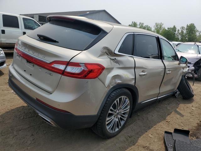 2LMPJ8LR3HBL40371 - 2017 LINCOLN MKX RESERVE Ոսկեգույն լուսանկար 3