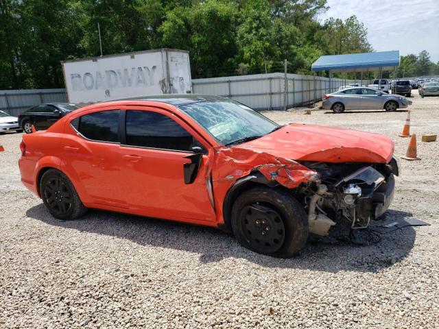 1C3CDZAB8CN269946 - 2012 DODGE AVENGER SE ORANGE photo 4