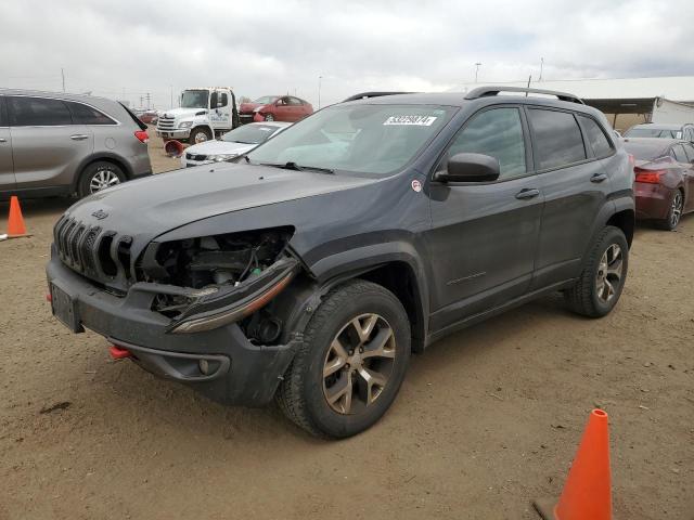 1C4PJMBS8HW633405 - 2017 JEEP CHEROKEE TRAILHAWK GRAY photo 1