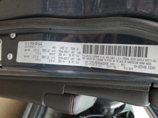 1C4PJMBS8HW633405 - 2017 JEEP CHEROKEE TRAILHAWK GRAY photo 13