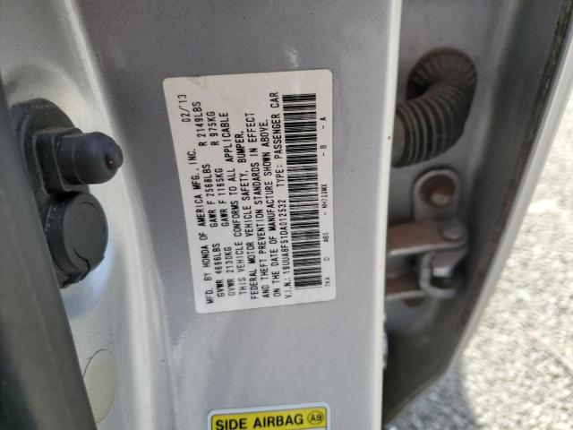 19UUA8F51DA012532 - 2013 ACURA TL TECH SILVER photo 12