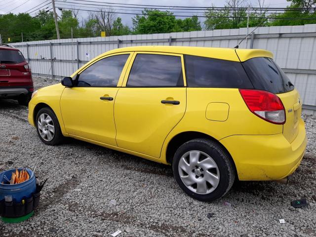 2T1KR32E14C215083 - 2004 TOYOTA COROLLA MA XR YELLOW photo 2