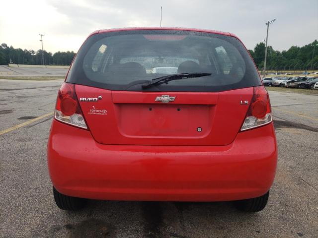 KL1TD666X8B142797 - 2008 CHEVROLET AVEO BASE RED photo 6