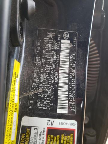 4T1BK3DB3BU414493 - 2011 TOYOTA AVALON BASE 黑色 照片 13