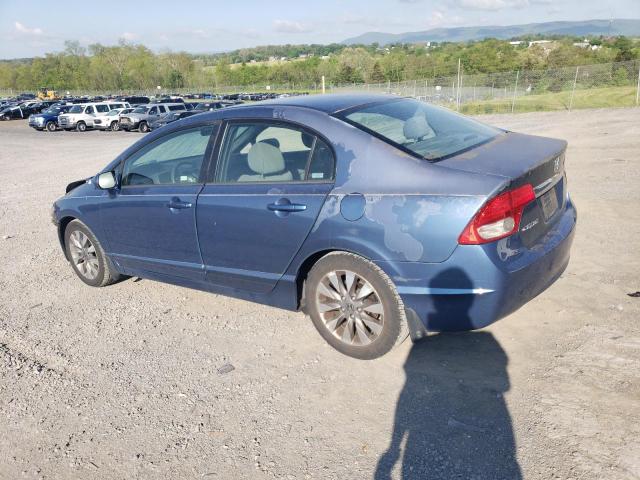 2HGFA16819H348765 - 2009 HONDA CIVIC EX BLUE photo 2