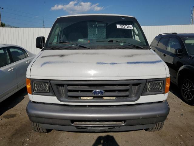 1FTNE24L55HA97017 - 2005 FORD ECONOLINE E250 VAN WHITE photo 5