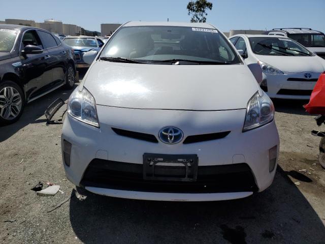 JTDKN3DU9C1529664 - 2012 TOYOTA PRIUS WHITE photo 5