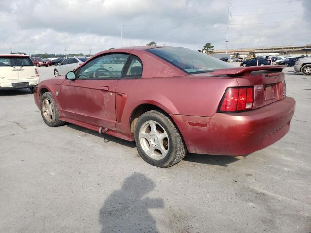 1FAFP40404F107896 - 2004 FORD MUSTANG RED photo 2