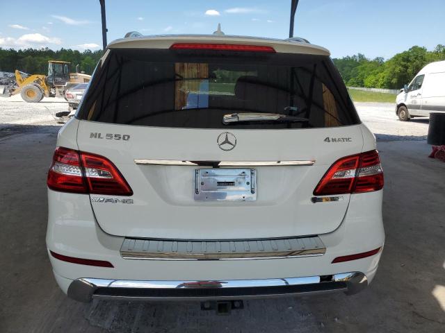 4JGDA7DB9DA217125 - 2013 MERCEDES-BENZ ML 550 4MATIC WHITE photo 6