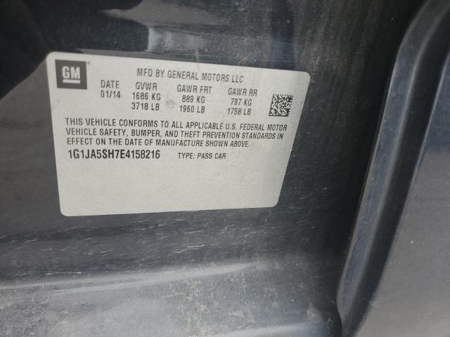 1G1JA5SH7E4158216 - 2014 CHEVROLET SONIC LS 黑色 照片 12