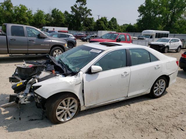 4T1BD1FK7DU095338 - 2013 TOYOTA CAMRY HYBRID WHITE photo 1