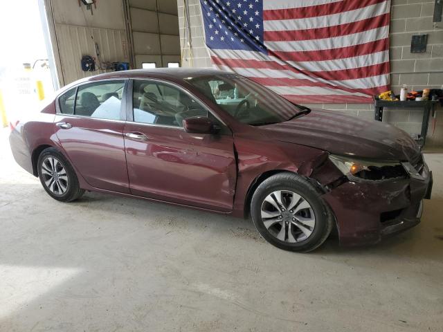 1HGCR2F31DA137580 - 2013 HONDA ACCORD LX MAROON photo 4