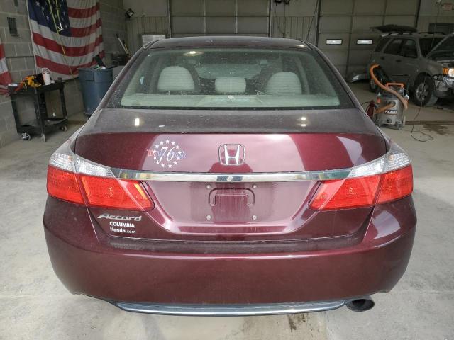 1HGCR2F31DA137580 - 2013 HONDA ACCORD LX MAROON photo 6