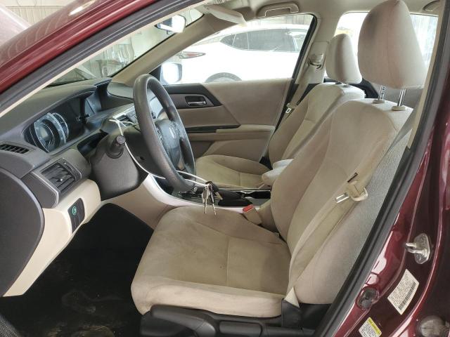 1HGCR2F31DA137580 - 2013 HONDA ACCORD LX MAROON photo 7