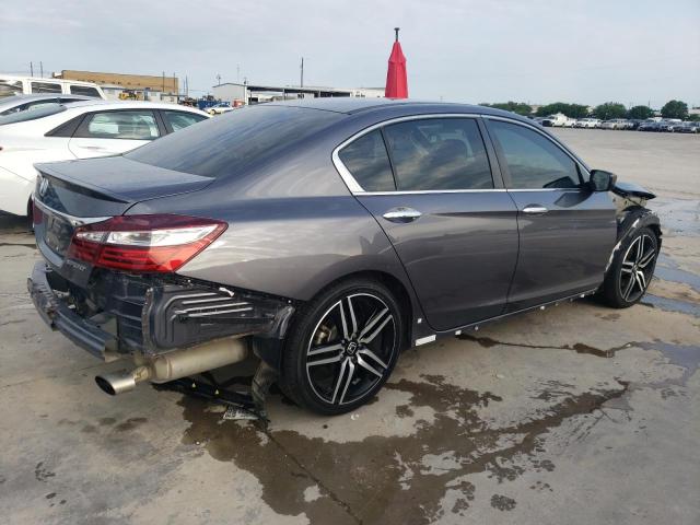 1HGCR2F58GA239318 - 2016 HONDA ACCORD SPORT GRAY photo 3