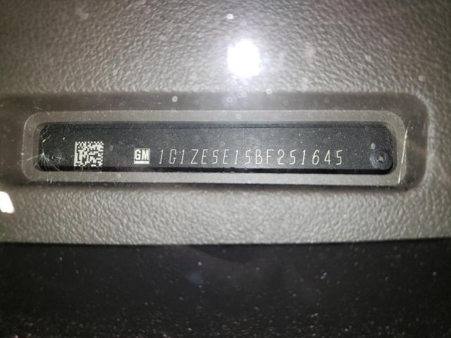 1G1ZE5E15BF251645 - 2011 CHEVROLET MALIBU LTZ შავი ფოტო 12