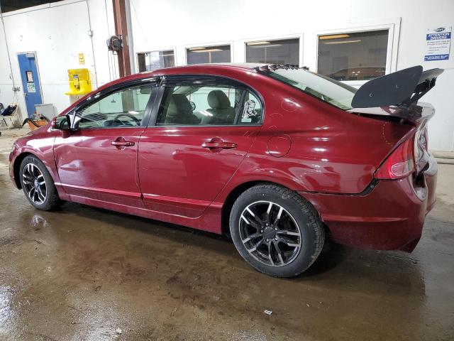 1HGFA16518L082459 - 2008 HONDA CIVIC LX MAROON photo 2