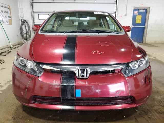 1HGFA16518L082459 - 2008 HONDA CIVIC LX MAROON photo 5