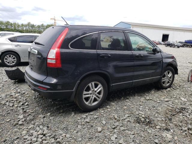 5J6RE4H79AL009565 - 2010 HONDA CR-V EXL BLACK photo 3