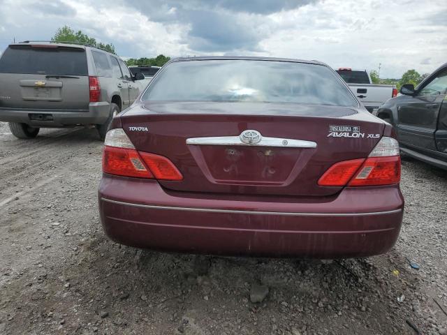 4T1BF28B64U362840 - 2004 TOYOTA AVALON XL BURGUNDY photo 6