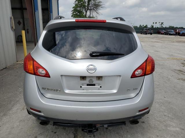 JN8AZ18W69W115015 - 2009 NISSAN MURANO S SILVER photo 6