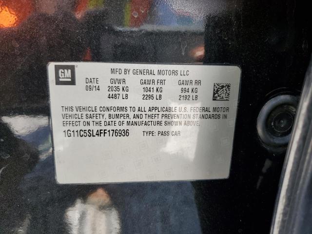 1G11C5SL4FF176936 - 2015 CHEVROLET MALIBU 1LT 黑色 照片 13