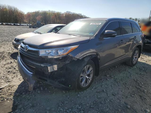 5TDJKRFH8ES024115 - 2014 TOYOTA HIGHLANDER XLE GRAY photo 1