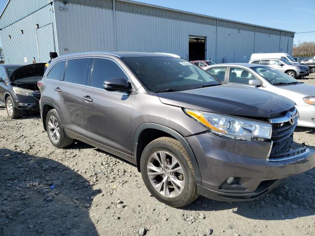 5TDJKRFH8ES024115 - 2014 TOYOTA HIGHLANDER XLE GRAY photo 4