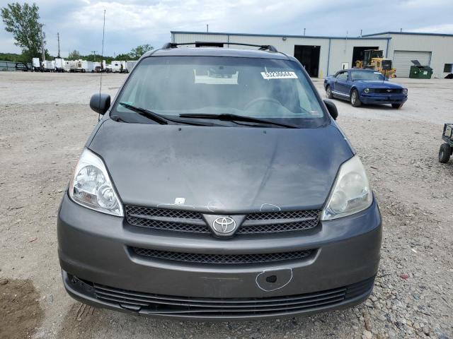 5TDZA23C24S161121 - 2004 TOYOTA SIENNA CE GRAY photo 5